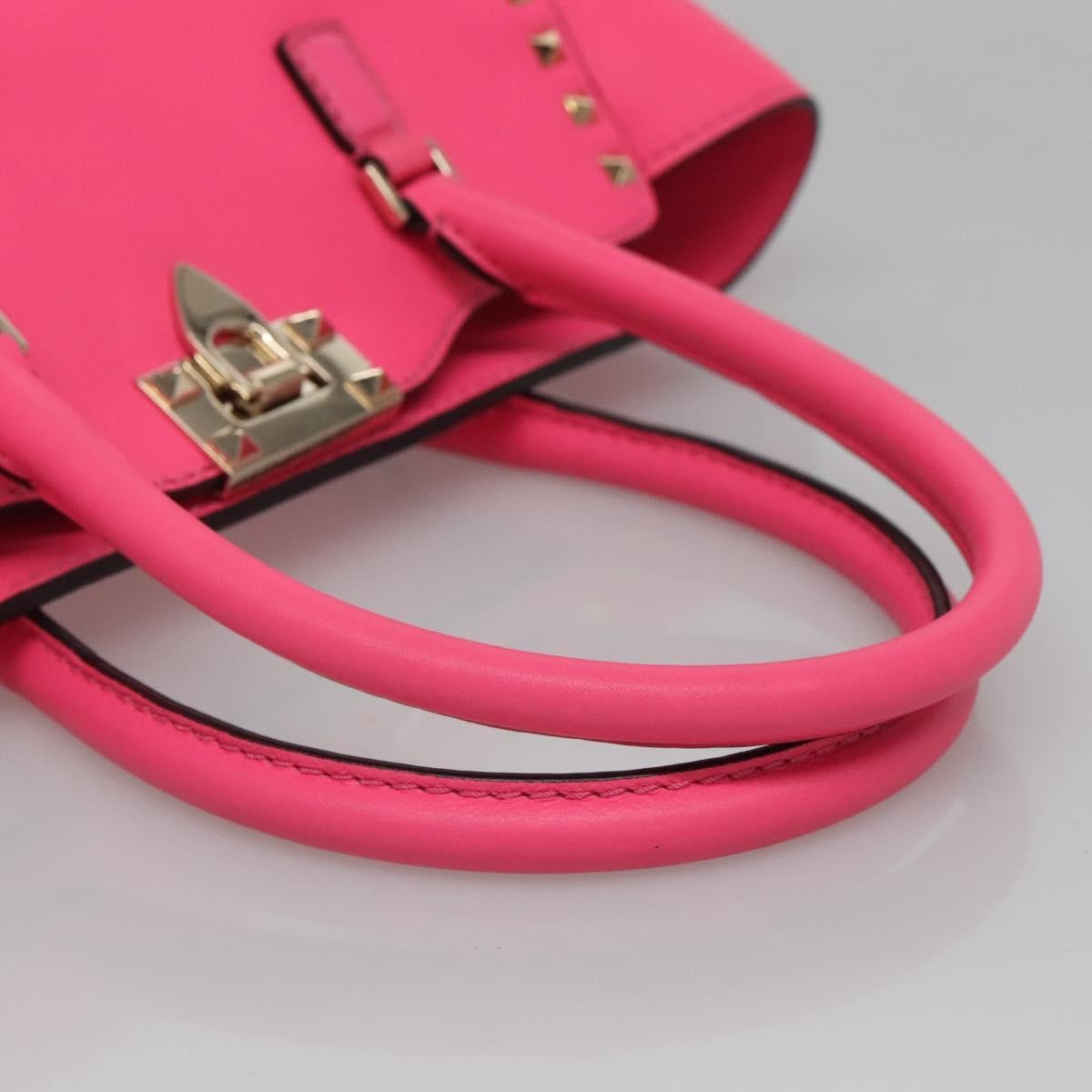 Valentino Garavani Rockstud Tote Rigid Leather, PINK, LEATHER, Tote bag