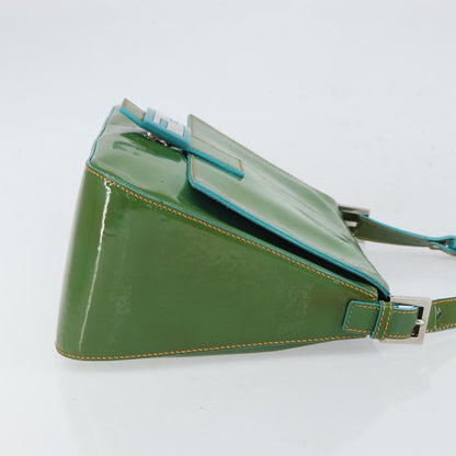 Fendi Forever Big Mama Bag Patent, GREEN, PATENT_LEATHER, Shoulder bag