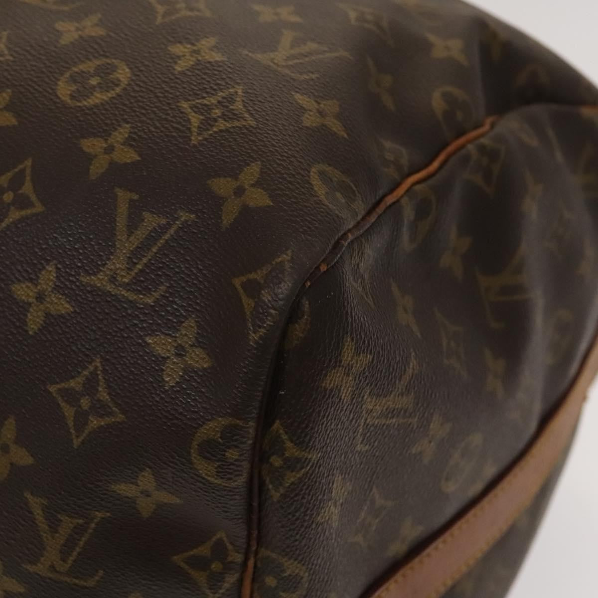Louis Vuitton Keepall Bandouliere Bag Monogram Canvas, BROWN, CANVAS, Travel bag