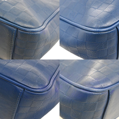 Louis Vuitton Tadao Handbag Damier Infini Leather, BLUE, LEATHER, Tote bag