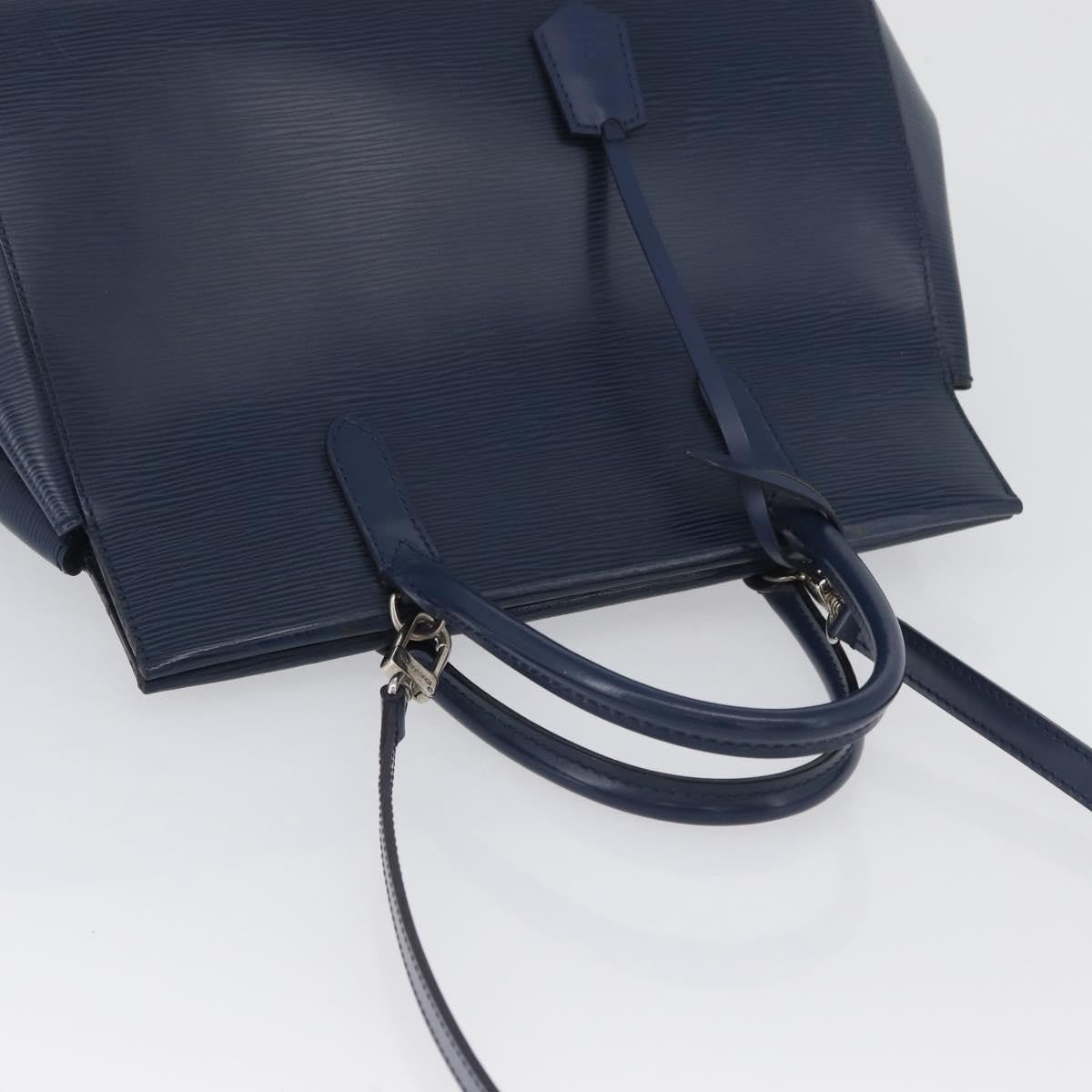 Louis Vuitton Marly Handbag Epi Leather, Blue, Leather, Handbag