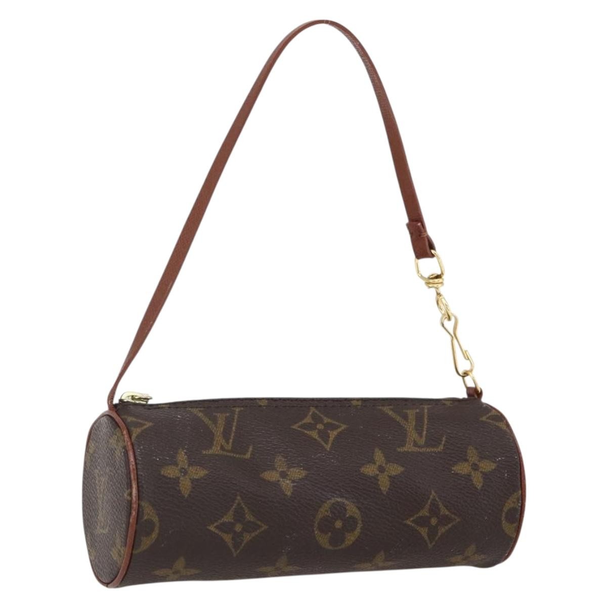 Louis Vuitton Papillon Pochette Monogram Canvas, BROWN, CANVAS, Clutche & pouche