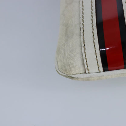Gucci Sherry line shoulder bag Canvas, White, PVC, Shoulder Bag