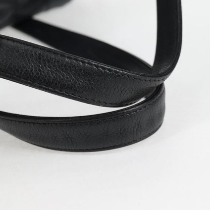 Chanel Square Stitch Shoulder Bag Quilted Caviar, BLACK, LEATHER, Shoulder bag