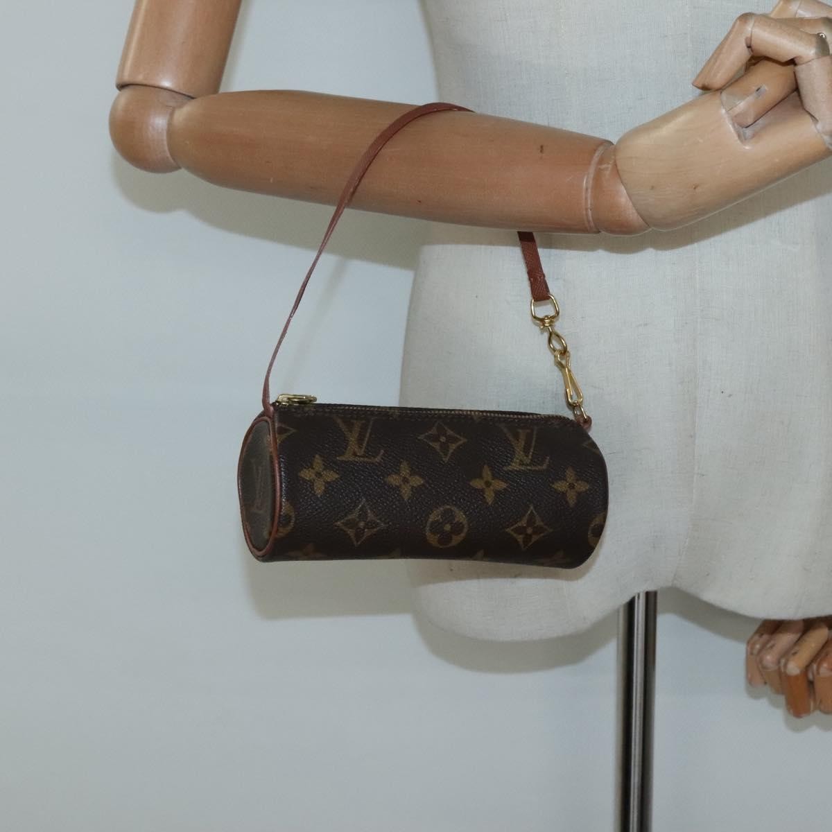 Louis Vuitton Papillon Pochette Monogram Canvas, BROWN, CANVAS, Handbag