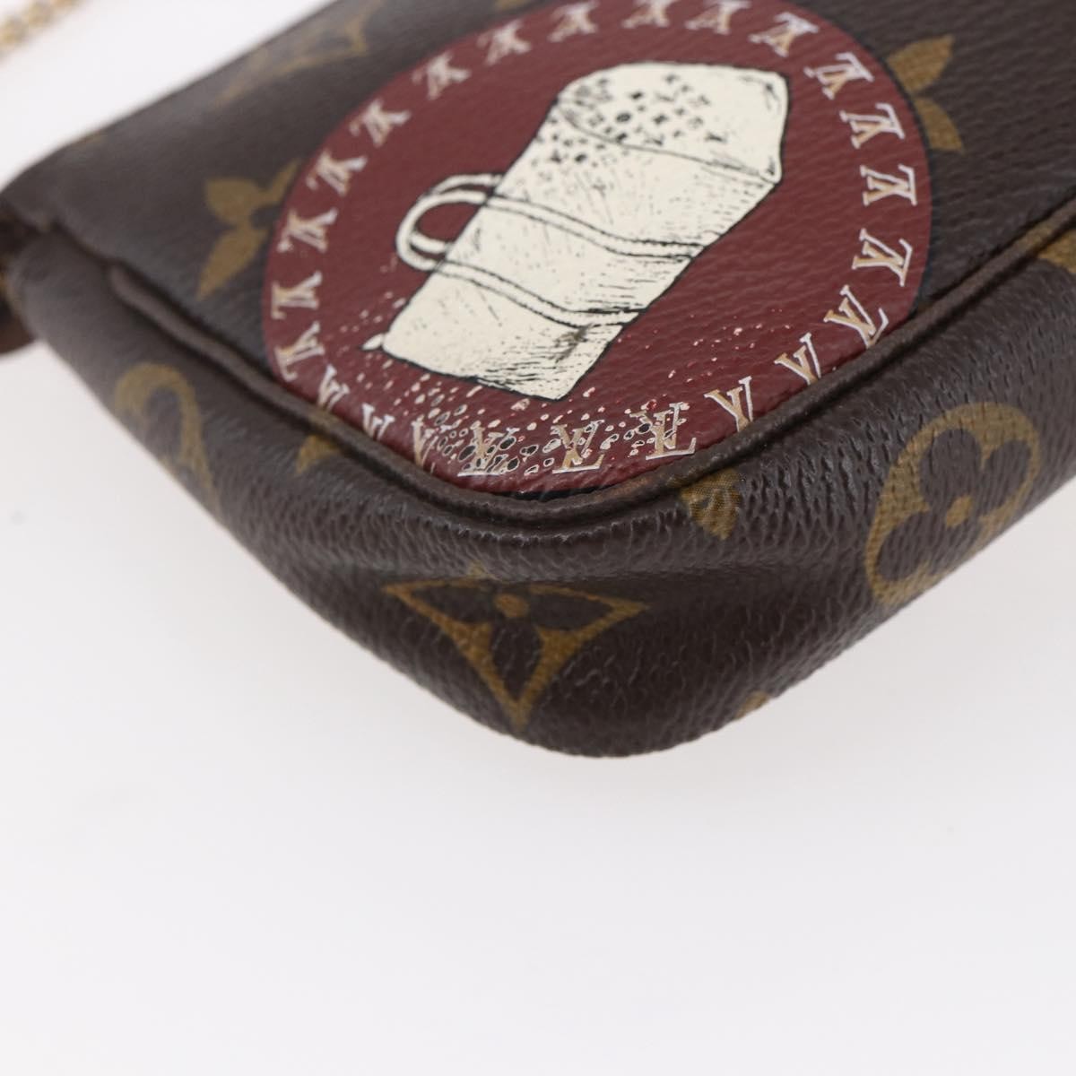 Louis Vuitton Mini pochette accessoire Limited edition Monogram canvas, BROWN, CANVAS, Accessory