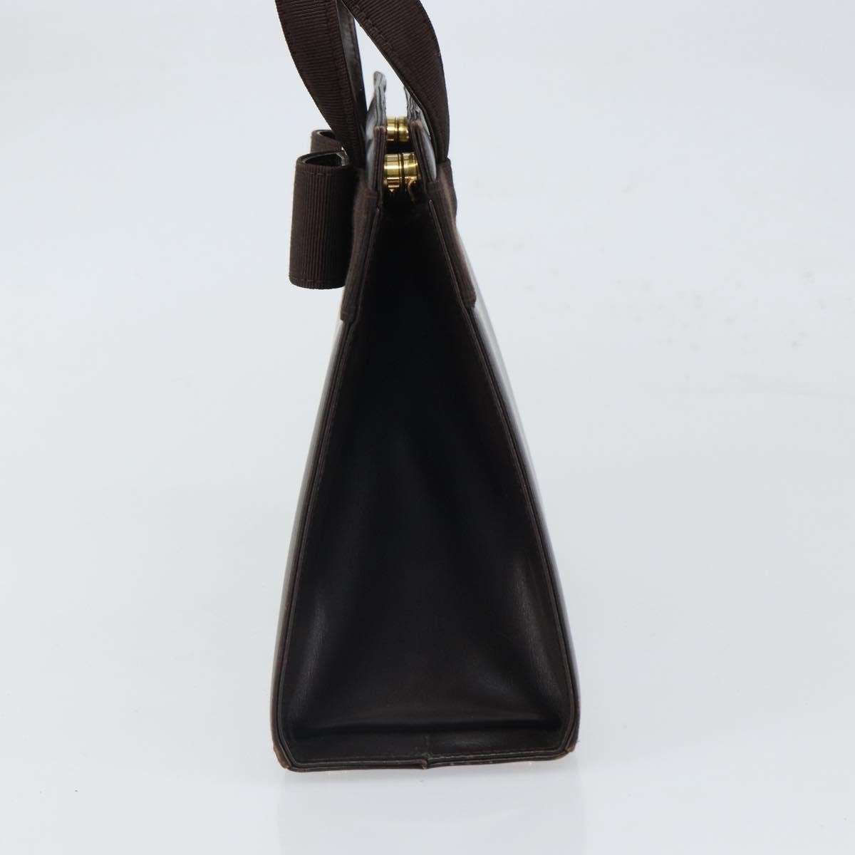 Salvatore Ferragamo Convertible Vara Bow Tote Leather, BROWN, LEATHER, Handbag