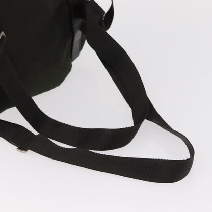 Prada Double Front Pocket Backpack Tessuto, Khaki, Nylon, Backpack