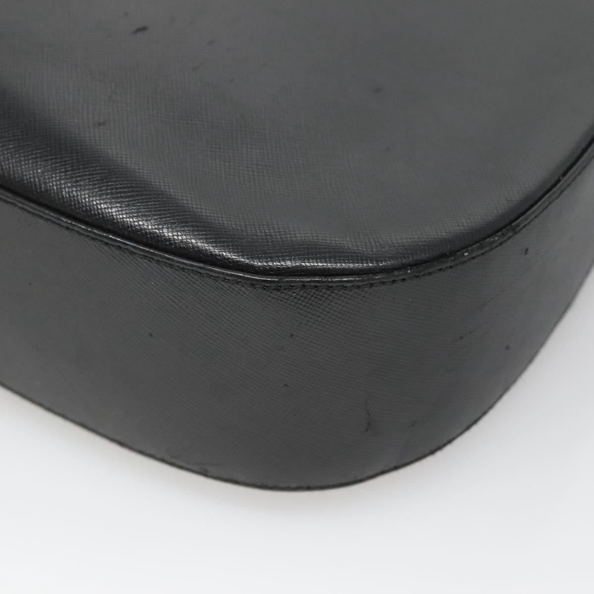 Salvatore Ferragamo Gancini Shoulder Bag Leather, BLACK, LEATHER, Shoulder bag