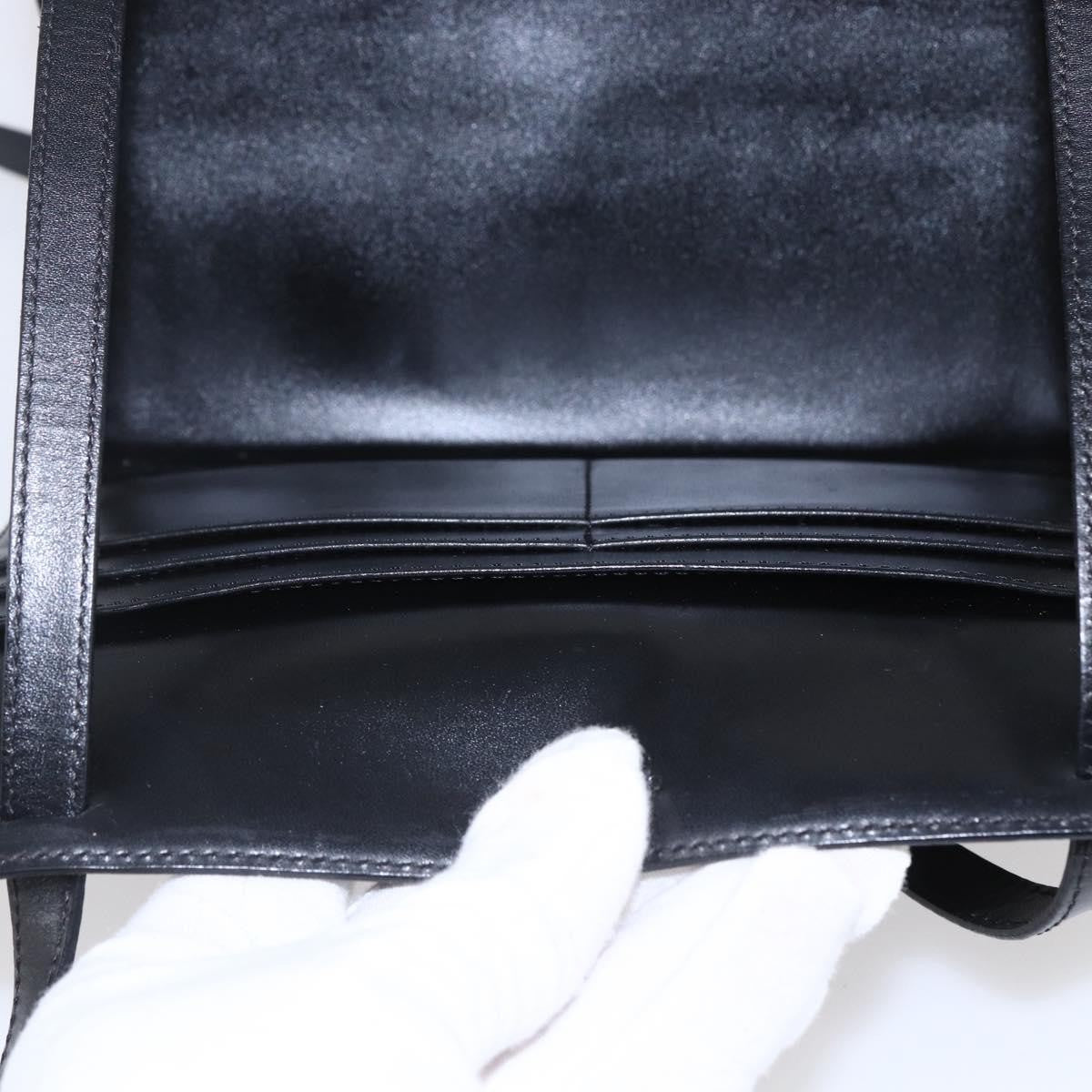 Celine Vintage Macadam Shoulder Bag Canvas, BLACK, CANVAS, Shoulder bag
