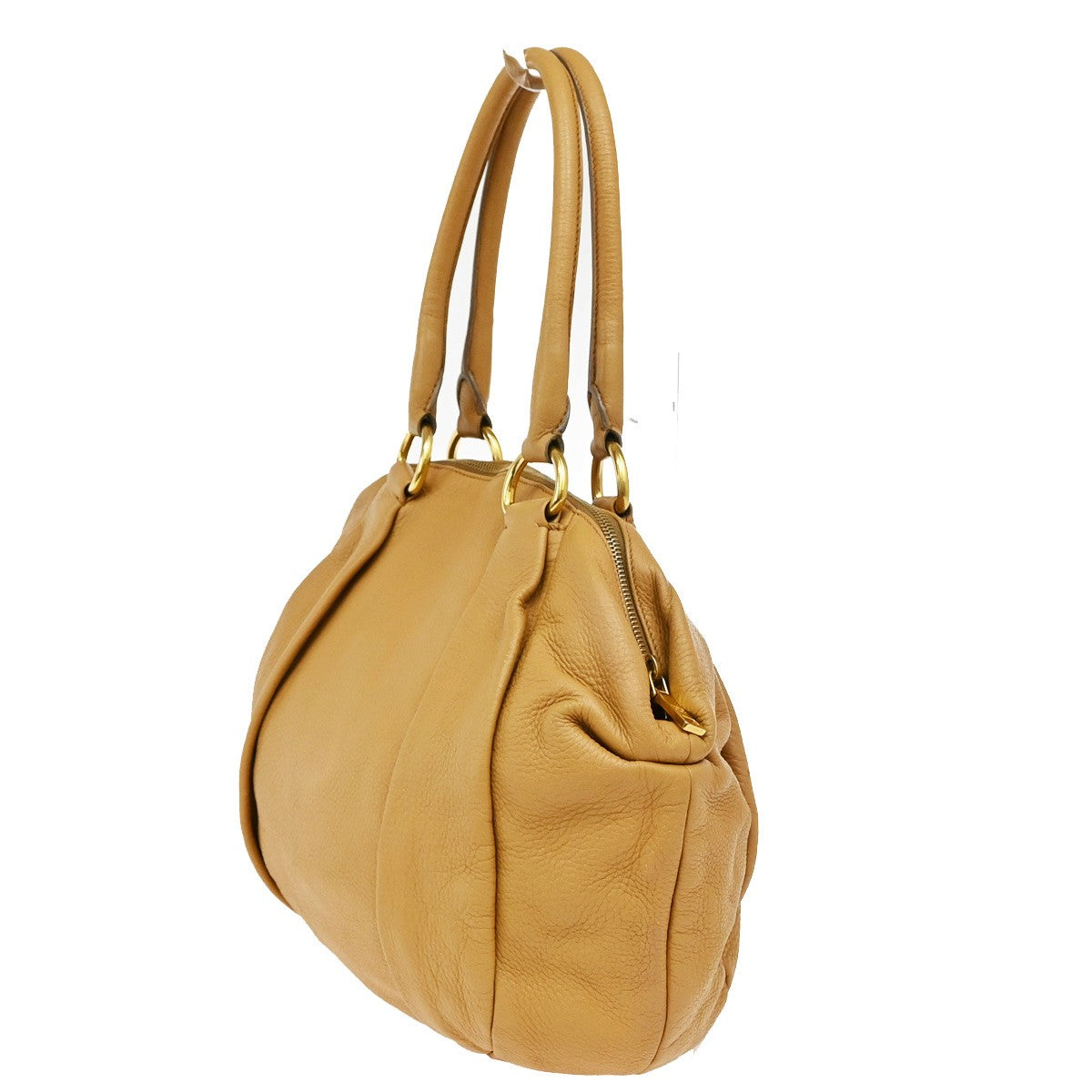 Prada Tote Vitello Daino Vitello Daino, Beige, Leather, Shoulder Bag