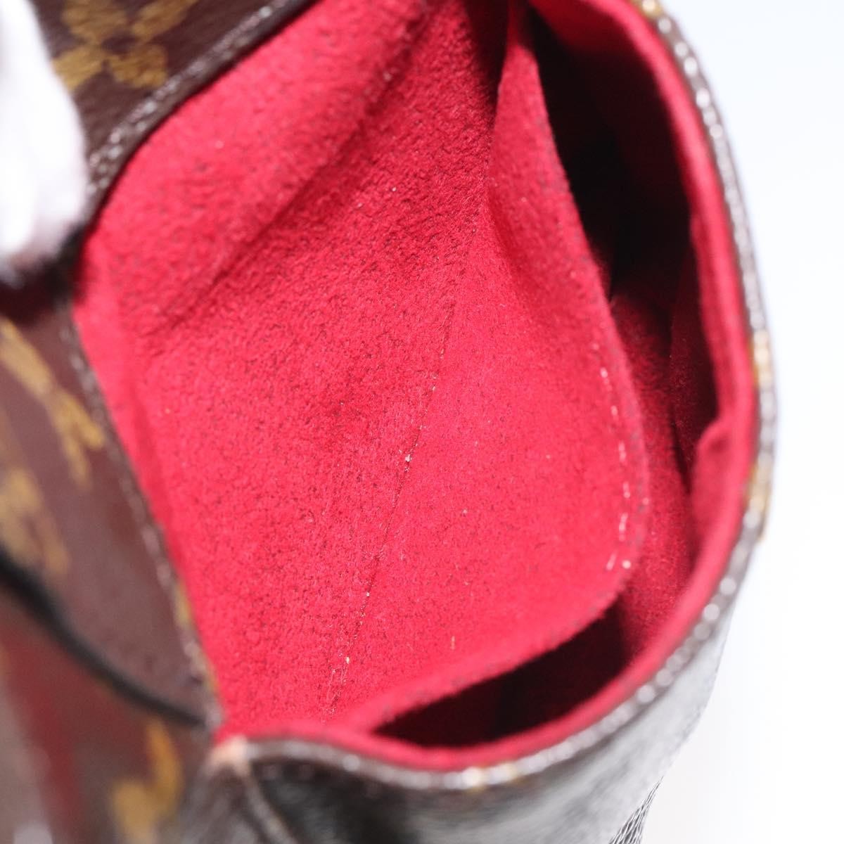 Louis Vuitton Partition Wristlet Clutch Monogram Canvas, BROWN, CANVAS, Clutche & pouche