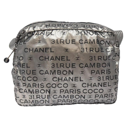Chanel Unlimited Shoulder Bag Nylon, SILVER, NYLON, Shoulder bag