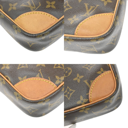Louis Vuitton Danube Handbag Monogram Canvas, BROWN, CANVAS, Shoulder bag