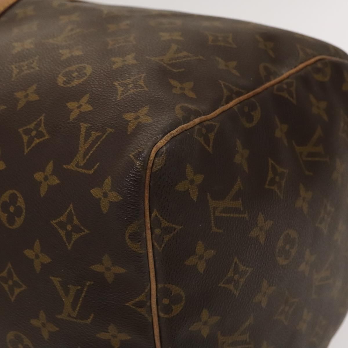Louis Vuitton Keepall Bag Monogram Canvas, BROWN, CANVAS, Travel bag
