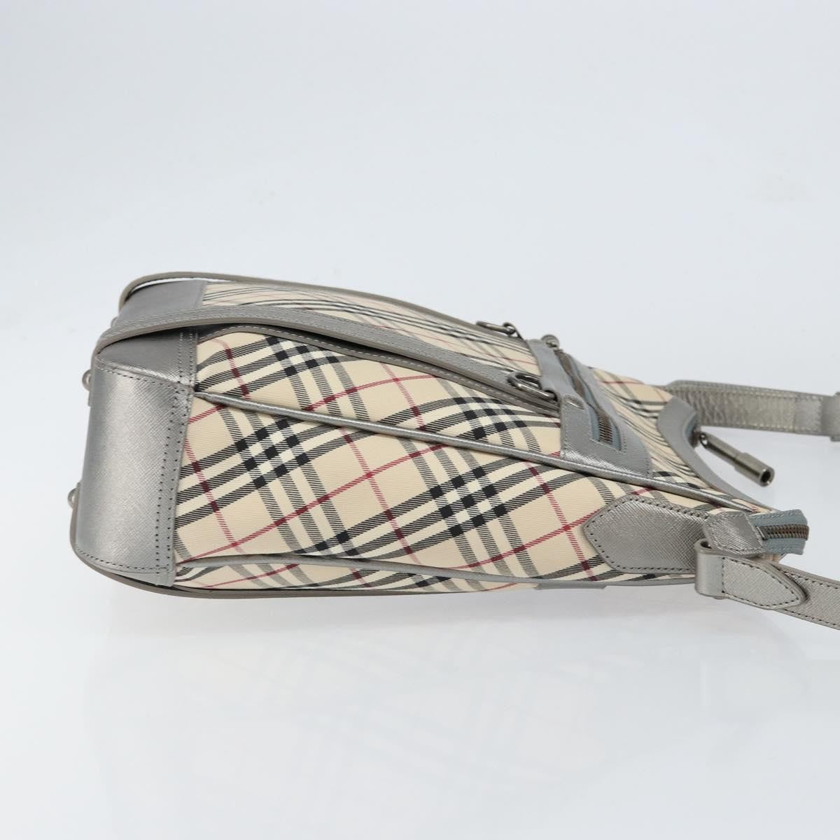 Burberry Nova check Shoulder bag Canvas and Leather, BEIGE, CANVAS, Shoulder bag