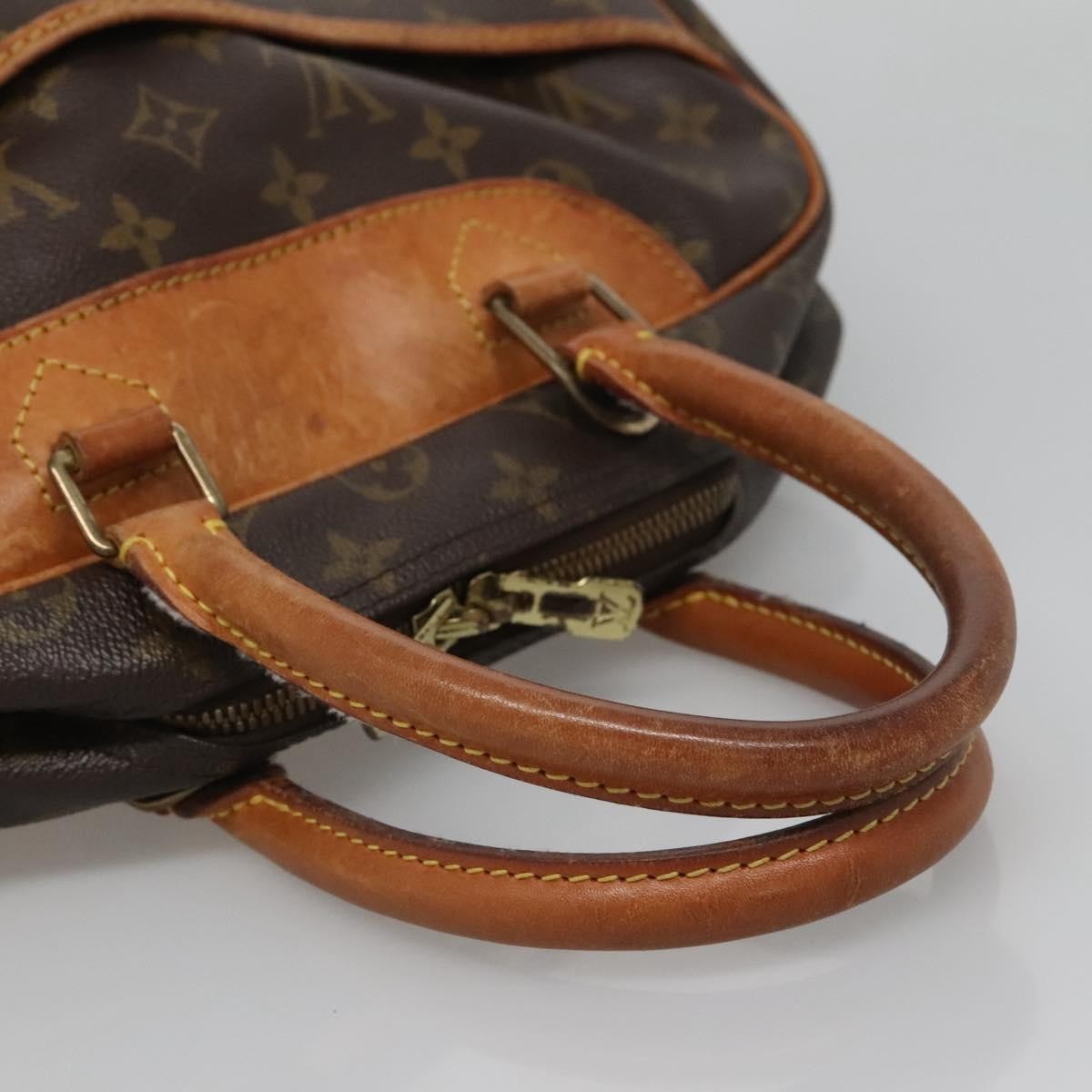 Louis Vuitton Deauville Handbag Monogram Canvas, BROWN, CANVAS, Handbag