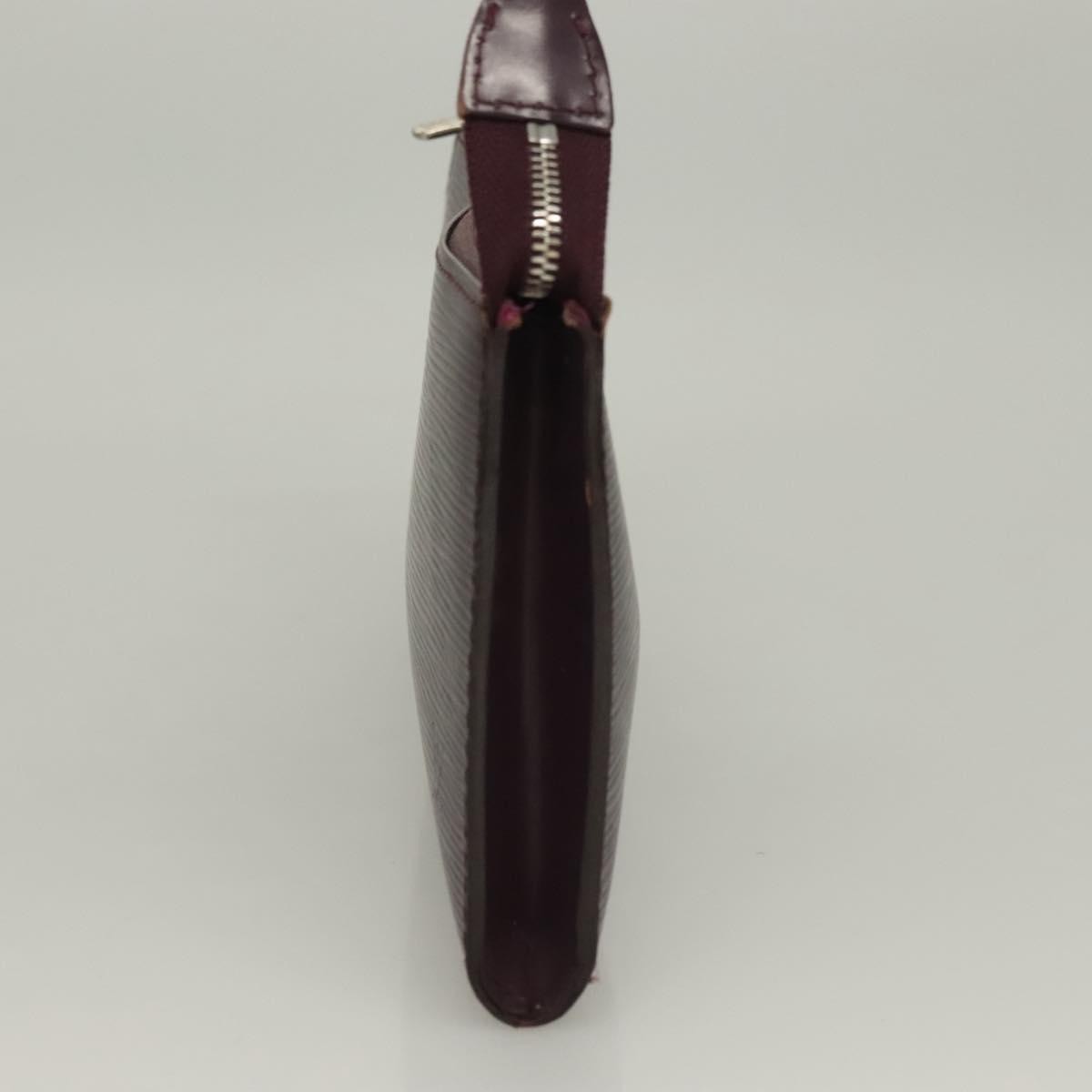 Louis Vuitton Pochette Accessoires Epi Leather, PURPLE, LEATHER, Clutche & pouche