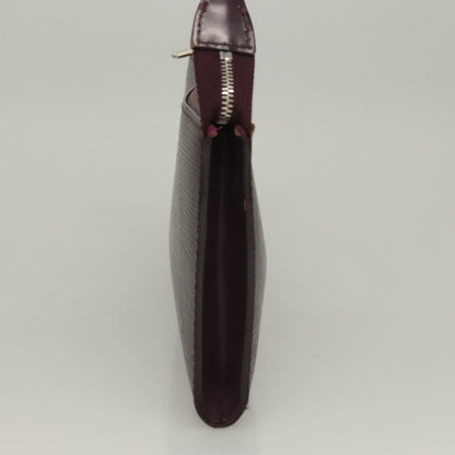 Louis Vuitton Pochette Accessoires Epi Leather, PURPLE, LEATHER, Clutche & pouche