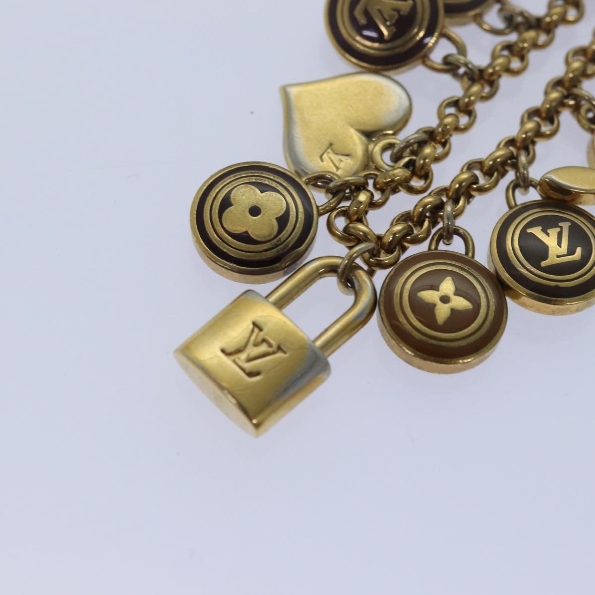 Louis Vuitton Pastilles Cles Bag Charm and Key Holder Metal and Enamel, GOLD, METAL, Charms and Keychains
