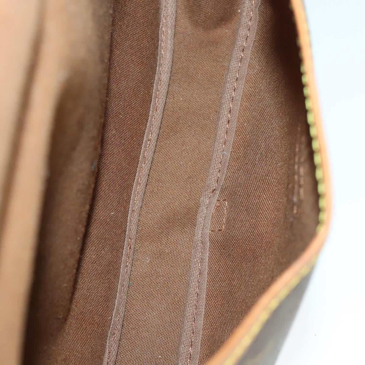 Louis Vuitton Saumur Handbag Monogram Canvas, BROWN, CANVAS, Shoulder bag