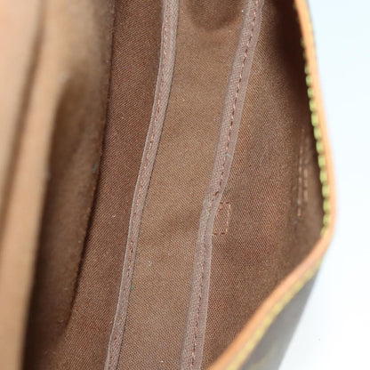Louis Vuitton Saumur Handbag Monogram Canvas, BROWN, CANVAS, Shoulder bag