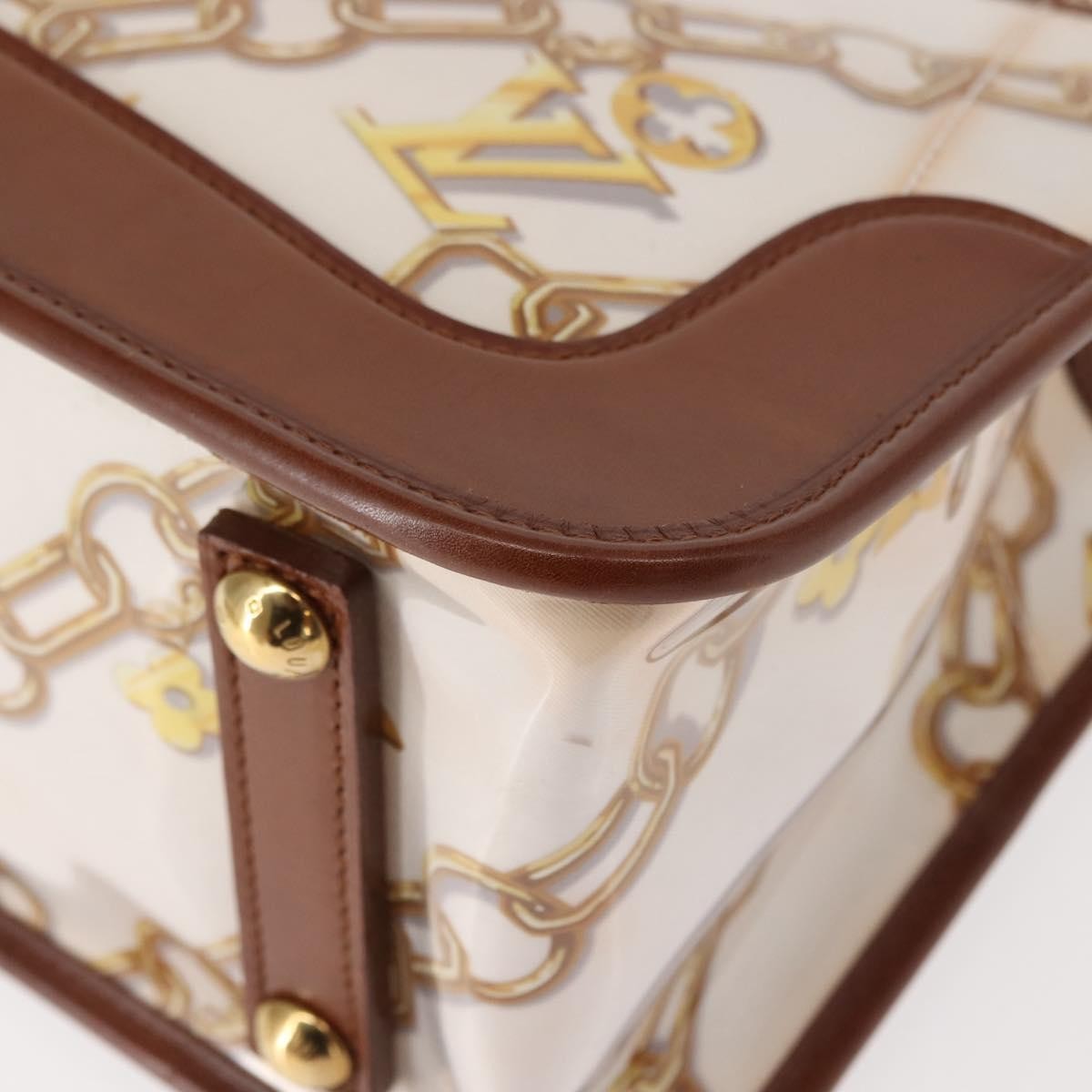 Louis Vuitton Charms Cabas PVC Over Printed Silk, BROWN, CANVAS, Handbag