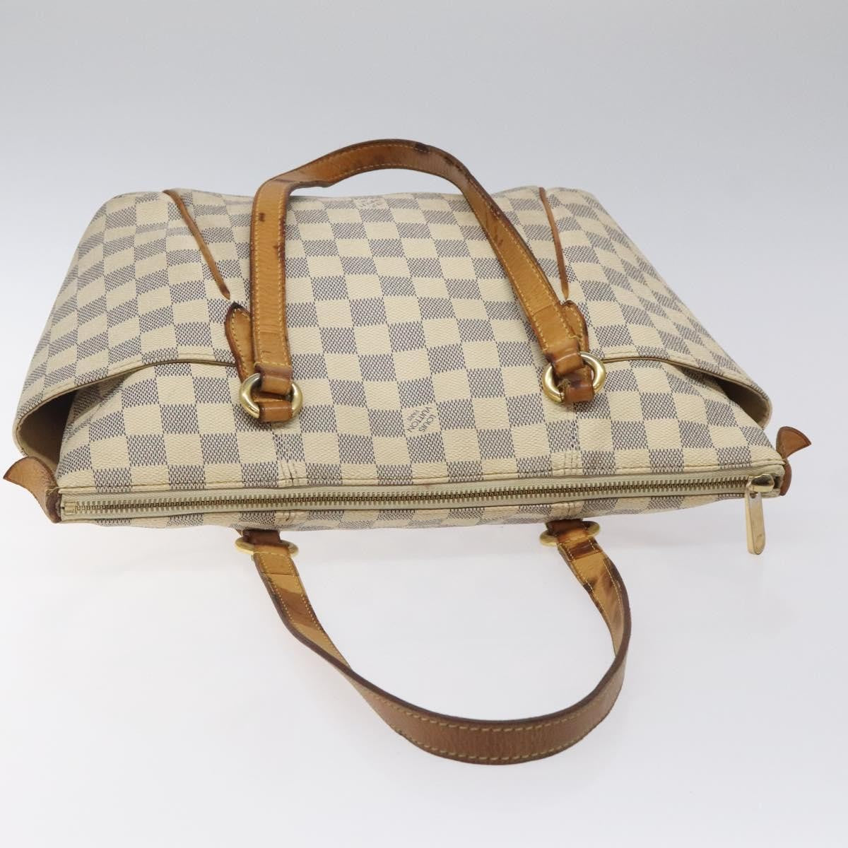 Louis Vuitton Totally Handbag Damier, WHITE, CANVAS, Handbag