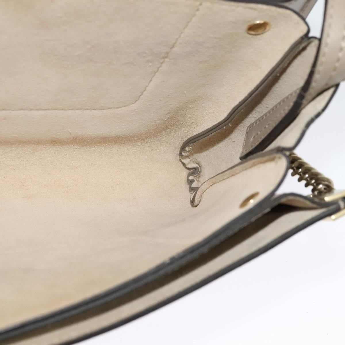 Chloe Faye Shoulder Bag Leather and Suede, BEIGE, LEATHER, Shoulder bag