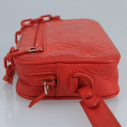 Louis Vuitton Solar Ray Pochette Volga Monogram Taurillon Leather, RED, LEATHER, Clutche & pouche