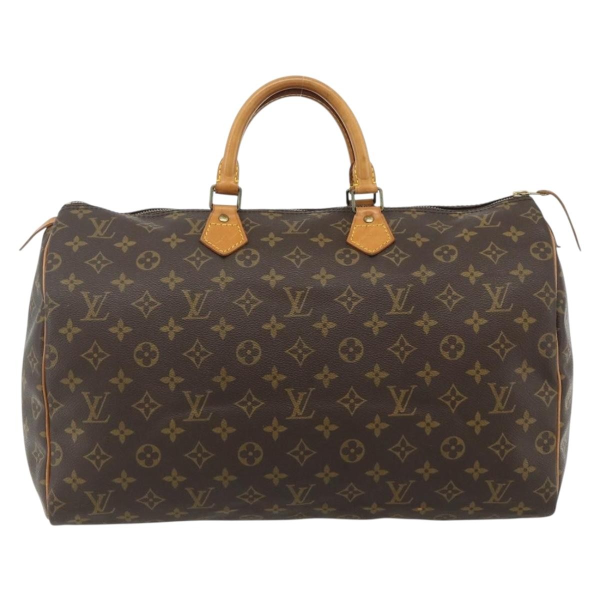 Louis Vuitton Speedy Handbag Monogram Canvas, Brown, Canvas, Handbag