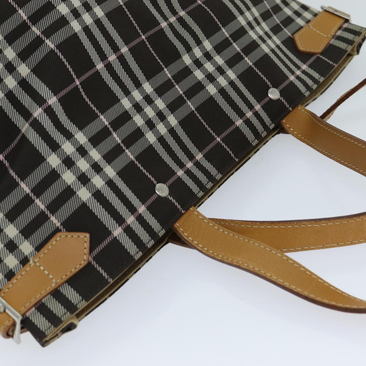 Burberry Nova Check Blue Label Nylon, BROWN, NYLON, Travel bag