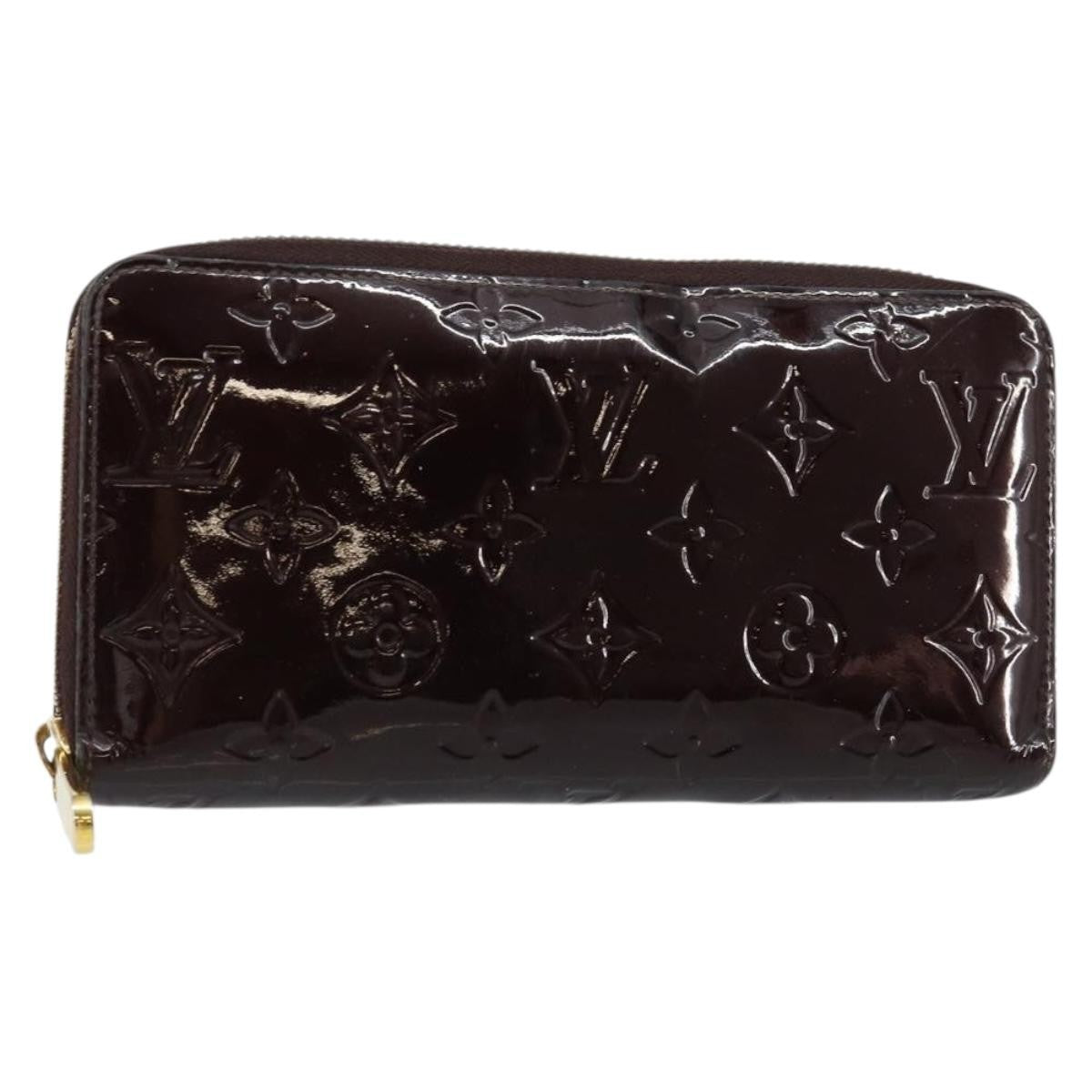 Louis Vuitton Zippy Wallet NM Monogram Patent, BURGUNDY, PATENT_LEATHER, Wallets