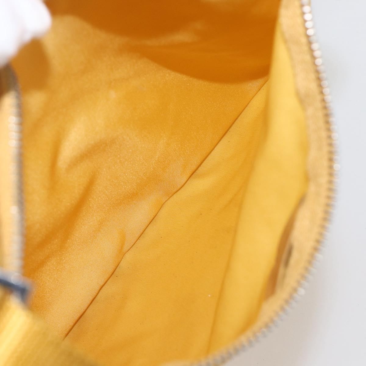 Prada Front Pocket Messenger Bag Tessuto, YELLOW, NYLON, Shoulder bag