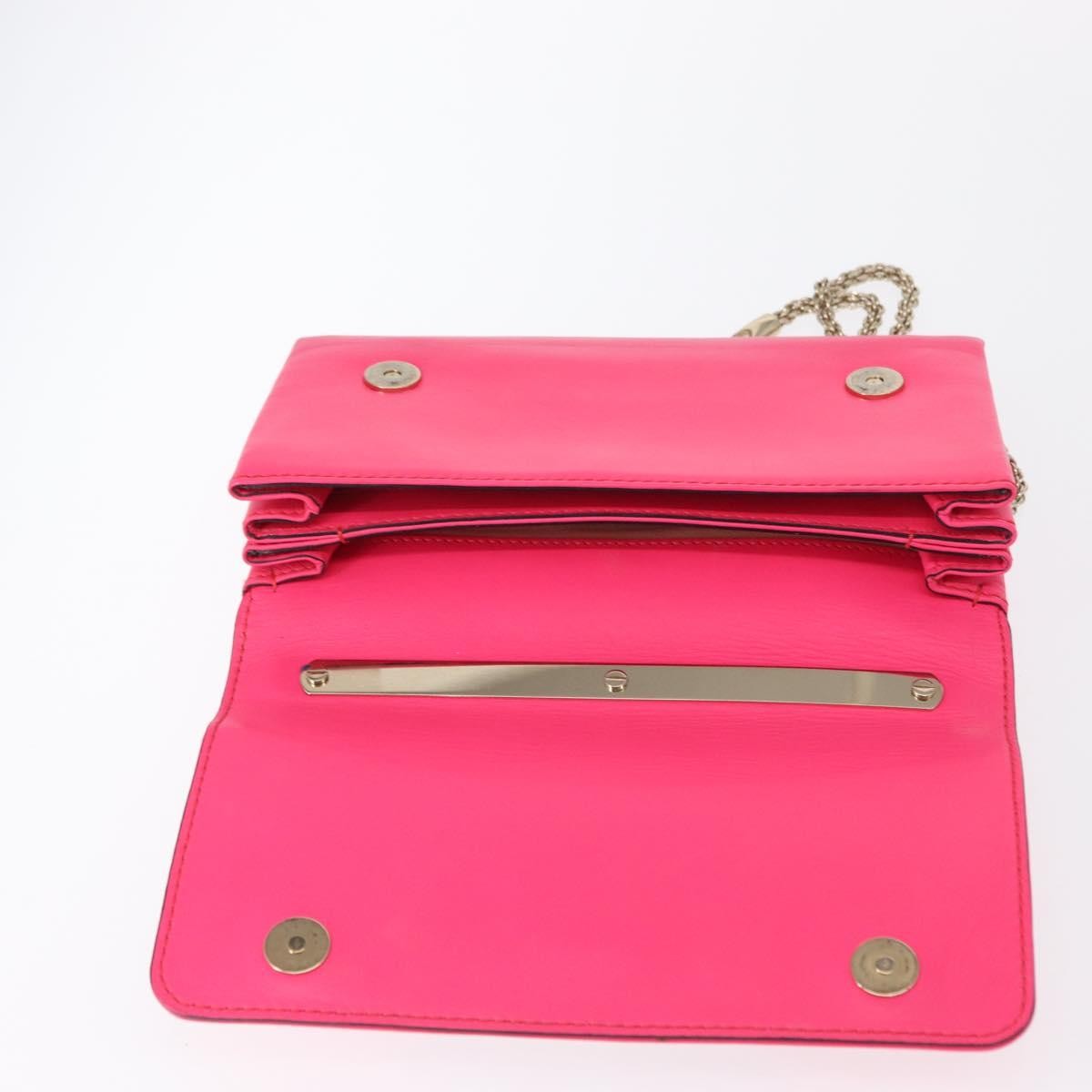Valentino Garavani Va Va Voom Clutch Leather, Pink, Leather, Shoulder Bag