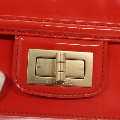 Chanel Reissue 2.55 Square Zip Around Card Holder Wallet Quilted Aged Calfskin, ORANGE, PATENT_LEATHER, Wallets