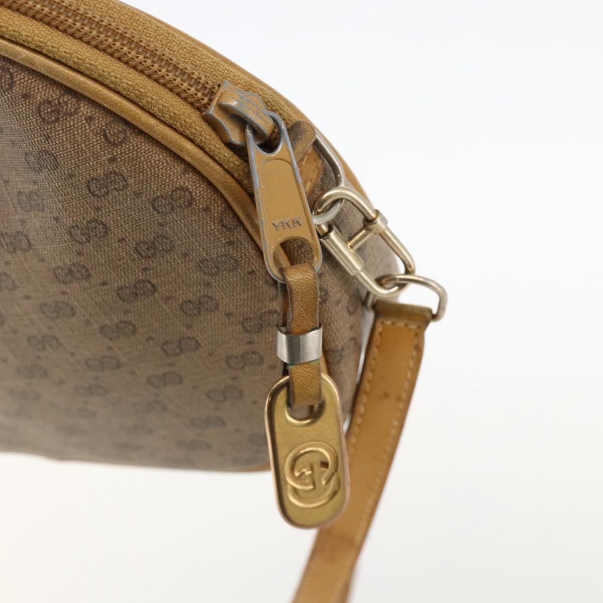 Gucci Micro GG supreme shoulder bag GG canvas, Beige, PVC, Shoulder Bag