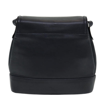 Bally Vintage Shoulder Bag Leather, Black, Leather, Shoulder Bag