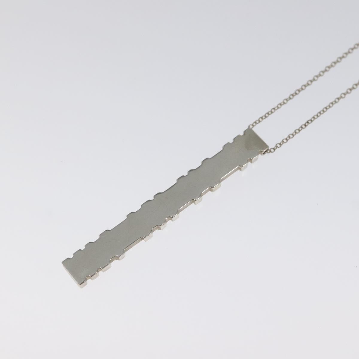Tiffany & Co. Atlas Bar Pendant Necklace Silver 925, SILVER, SILVER, Necklace
