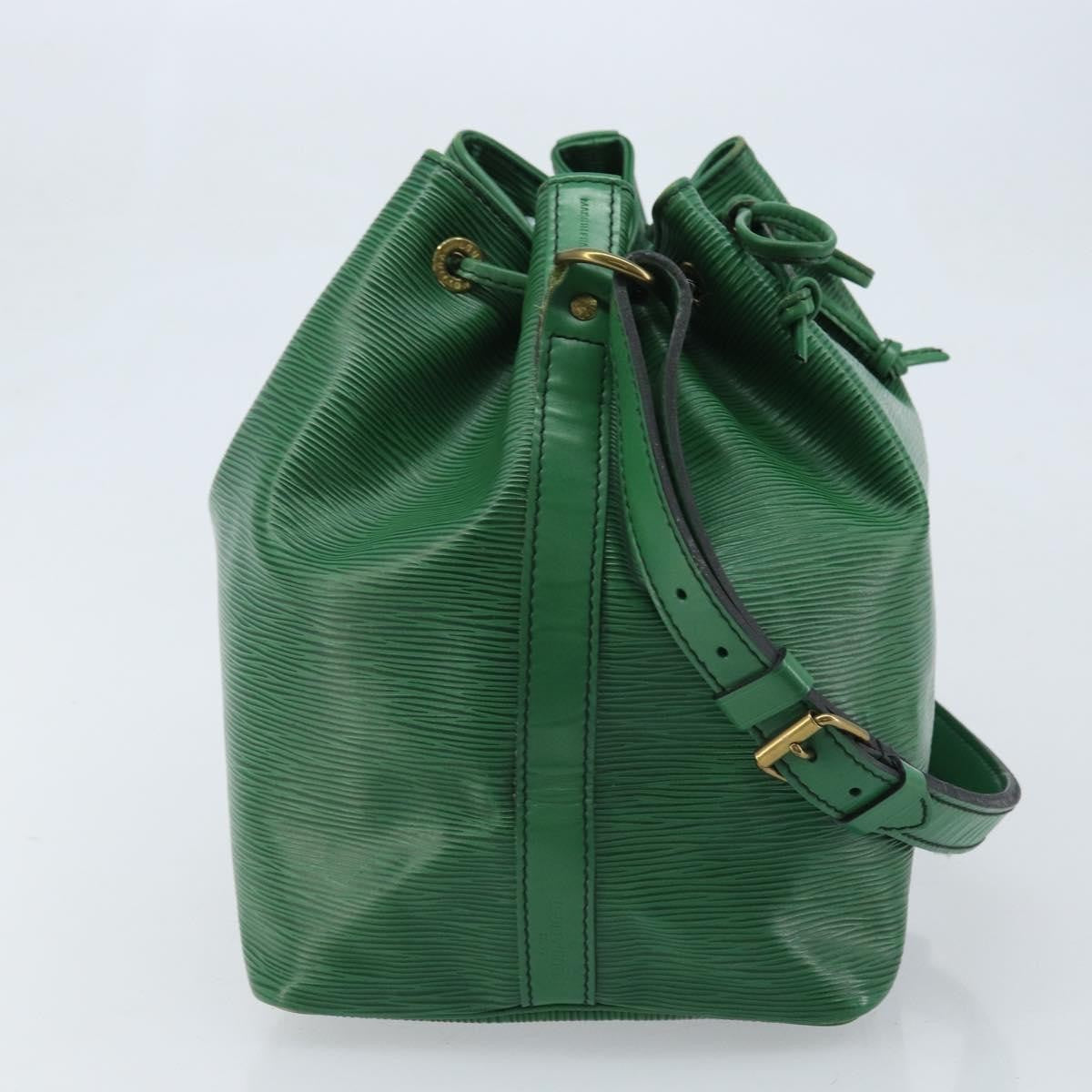 Louis Vuitton Petit Noe Handbag Epi Leather, Green, Leather, Shoulder Bag