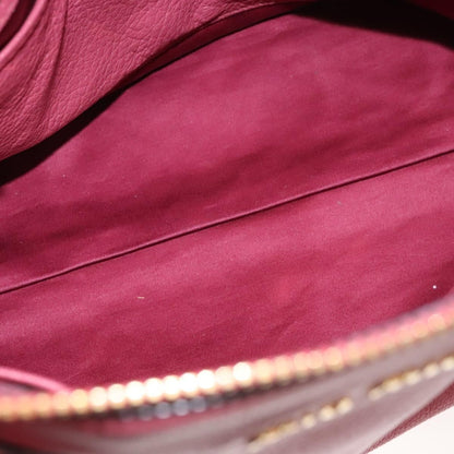 Miu Miu Convertible Madras Side Zip Satchel Grainy Leather, PINK, LEATHER, Handbag