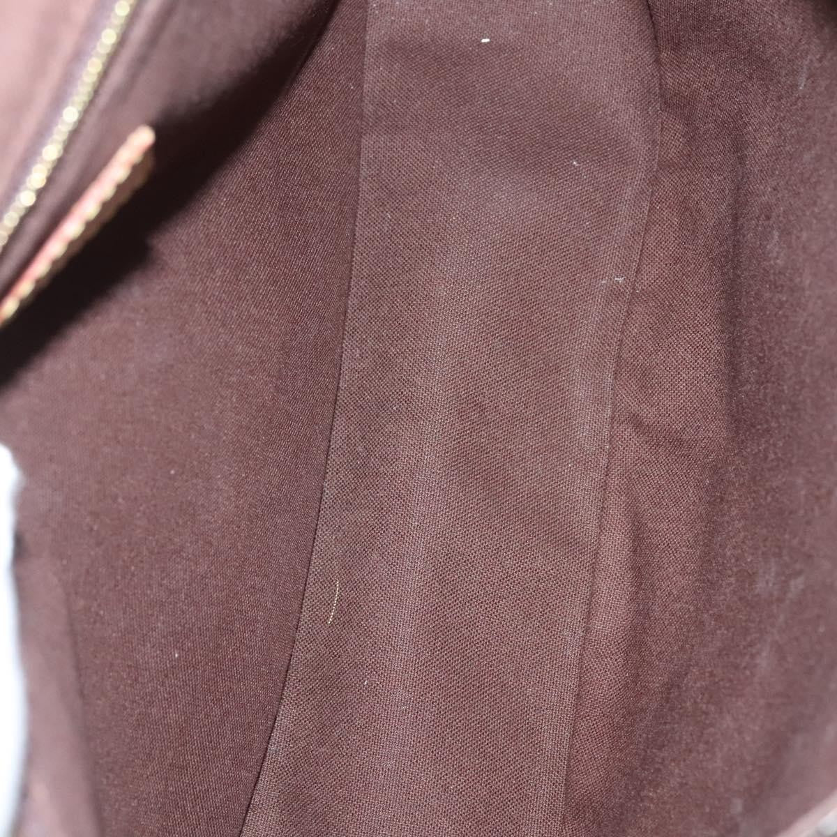 Louis Vuitton Menilmontant Handbag Monogram Canvas, BROWN, CANVAS, Shoulder bag