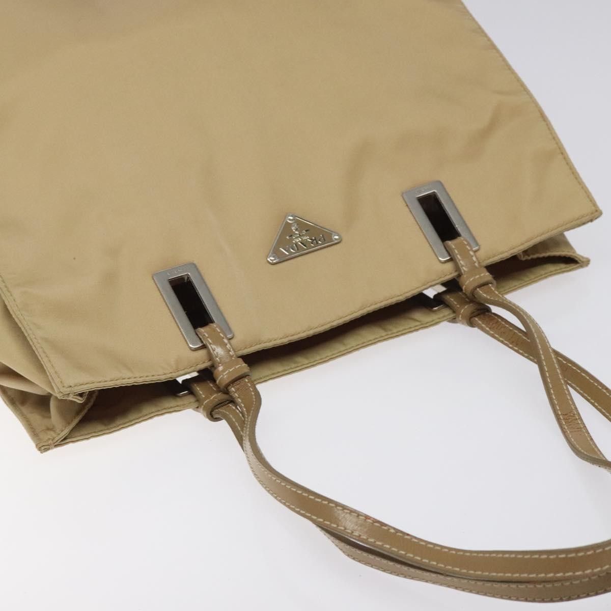 Prada Open Tote Tessuto, BEIGE, NYLON, Tote bag