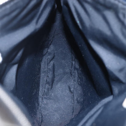 Christian Dior Vintage Saddle Bag Diorissimo Canvas, NAVY, CANVAS, Clutche & pouche