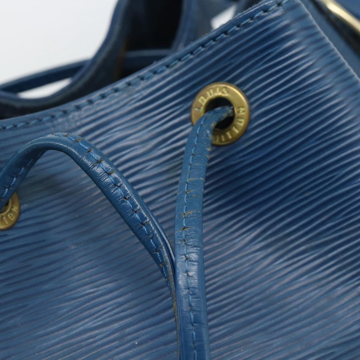 Louis Vuitton Noe Handbag Epi Leather, Blue, Leather, Shoulder Bag