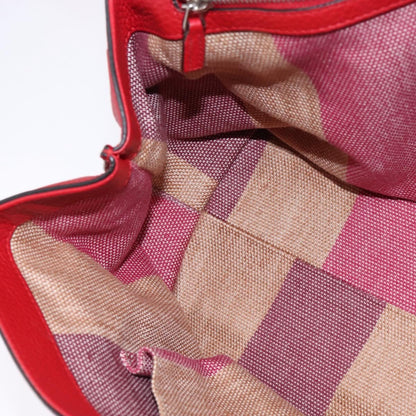 Gucci Bamboo Daily Top Handle Bag Leather, RED, LEATHER, Handbag