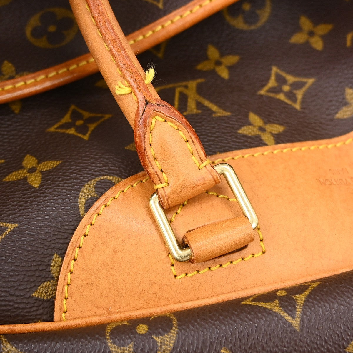 Louis Vuitton Deauville Handbag Monogram Canvas, Brown, Canvas, Handbag
