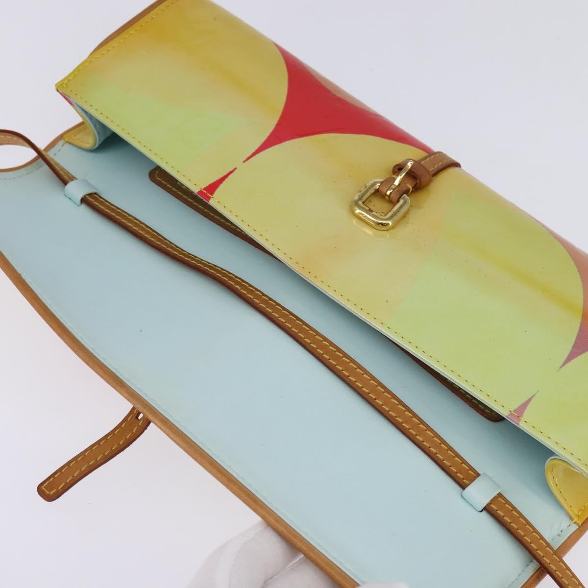 Louis Vuitton Fleurs Pochette Printed Monogram Vernis, MULTICOLOUR, PATENT_LEATHER, Clutche & pouche