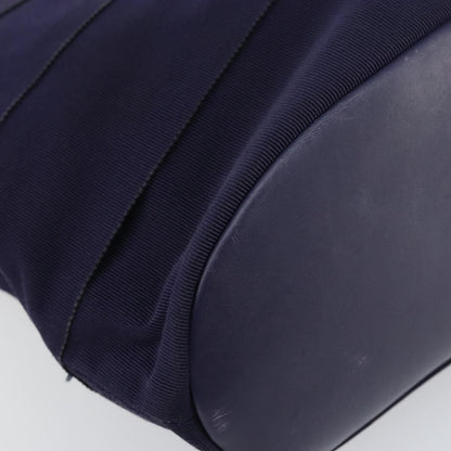 Salvatore Ferragamo Vala Chain Shoulder bag Canvas, NAVY, CANVAS, Shoulder bag