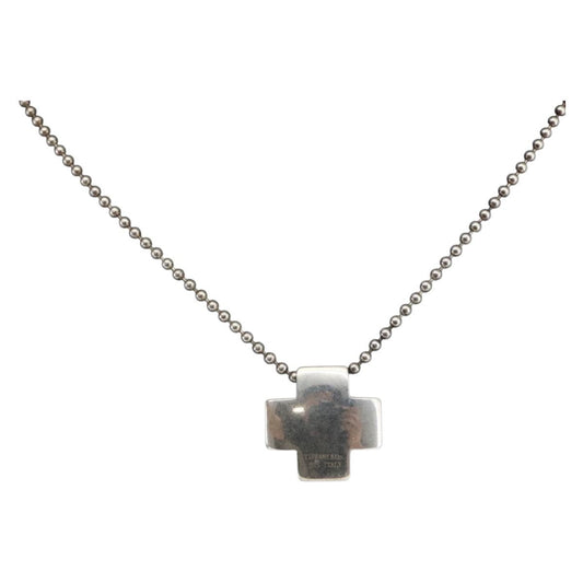 Tiffany & Co. Roman Cross Necklace Silver, SILVER, SILVER, Necklace